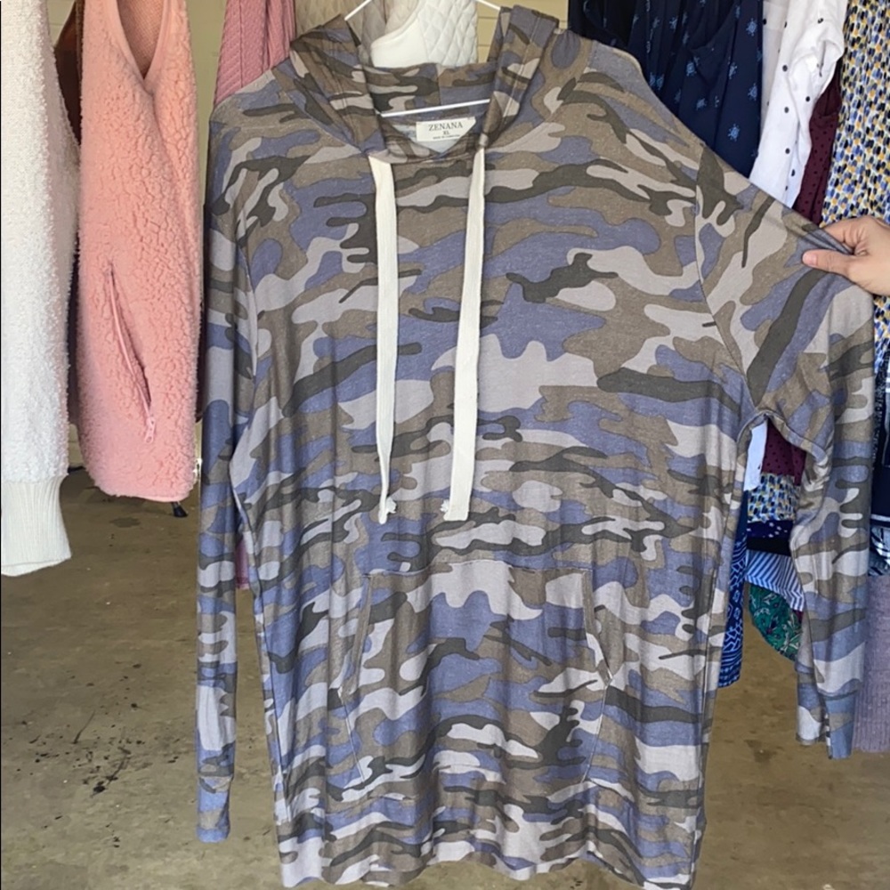 Zenana Outfitters camo tunic